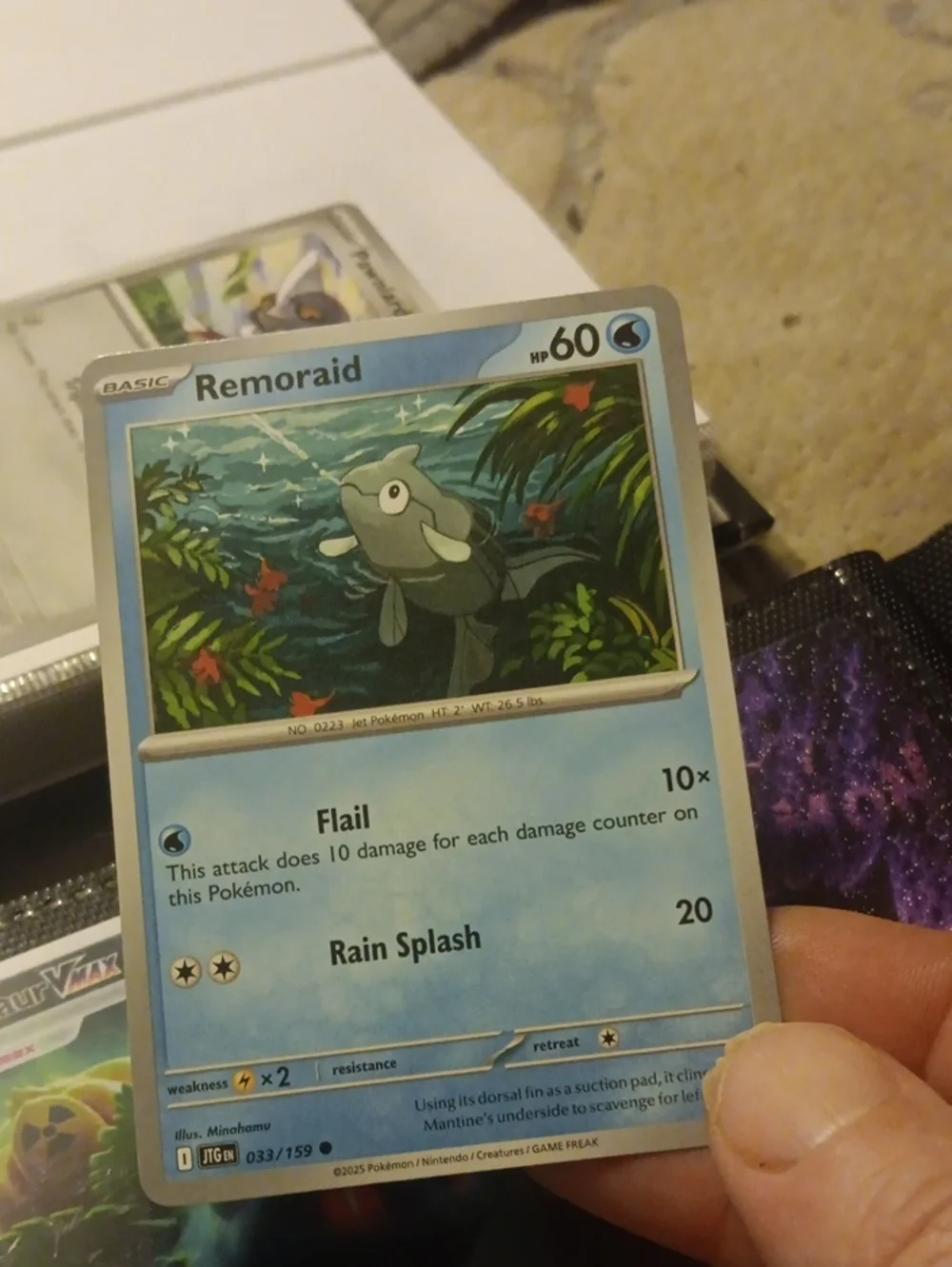 Pokemon Remoraid Blue Water-Type Trading Card